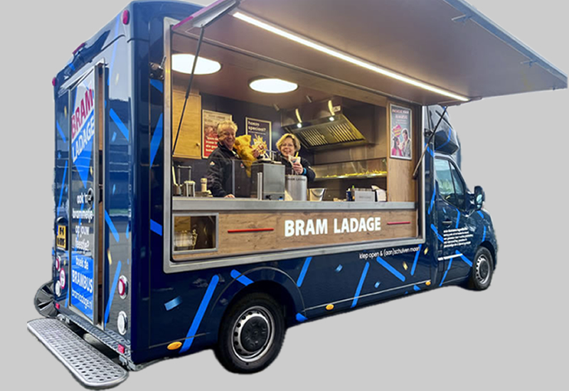 MAATWERK: Mobiele elektrische foodtruck voor Bram Ladage